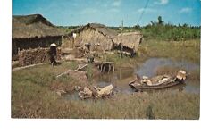 Vintage Roberts Postcard Vietnam War SC12128 Native Home Mekong Delta Lowlands picture