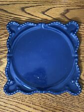 California Pantry Blue Embossed Ceramic Hot Plate/ Trivet  picture