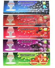Juicy Flavored King Size Slim Rolling Papers Vrty #1 5 Pks by Hornet 32Lvs/Pk US picture