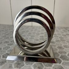 Modern Chrome Letter Holder Circles Heavy Metal Minimalist Cool Modern picture