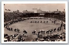 Cotton Bowl Texas Centennial Exposition 1936 Fair Park TX RPPC Postcard Horses picture