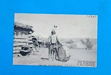 RARE 1912 Valley City North Dakota Native American Indian Postcard Lara Perrine picture