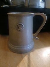 PEWTER RWP PAIR OF TANKARDS - LIBERTY BELL CREST - WILTON - PENNSYLVANIA picture