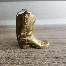 Vintage Brass Cowboy Boot 4” in Tall picture