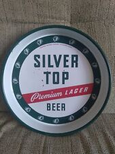 Silver Top premium lager beer tray in great condition S 112-60 picture