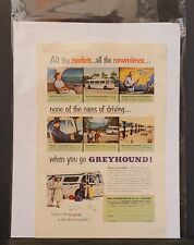 Greyhound Air Suspension Buses Supercoach Vintage Print Ad 1953 picture