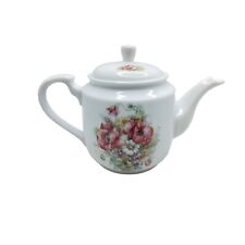 vintage liette international porcelain hand decorated floral tea pot picture