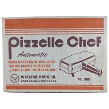 Vintage Vitantonio Pizzelle Chef No. 300 Aluminum Pizzelle Maker NOS NEW RARE picture