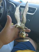 Vintage Solid Brass 8” Eagle Statue picture