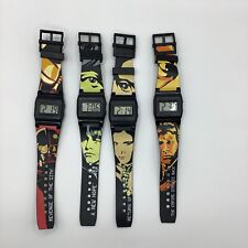 (4) STAR WARS Digital Watch Collectibles/ Reversable Bands- Working W/ Batteries picture