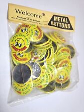VINTAGE Welcome Come Back Again Smiley Face Standard Publishing Pinback Button picture