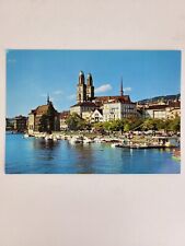 Vintage Postcard Zurich von der Quaibrucke aus picture