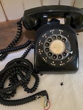 VINTAGE STROMBERG CARLSON BLACK ROTARY MODULAR DESK PHONE - TESTED & WORKS picture