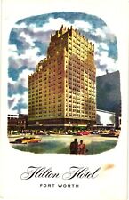 Hilton Hotel Advertising Fort Worth Texas Unused Postcard c1950s picture