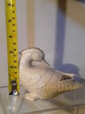 Lenox China Jewels Collection White Preening Duck Figurine - Made in USA 1992 picture
