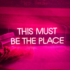 50cm Custom Neon Sign THIS MUST BE THE PLACE LED Night Light Wedding Wall Decor picture