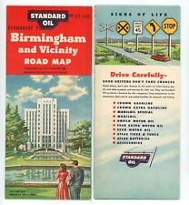 Vintage 1955 Birmingham, Alabama Road Map – Standard Oil of Kentucky (KYSO) picture