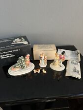 Vintage Sebastian Miniatures Bundle 3 Figures + Dog & Cat 2 Boxes & Catalogues picture