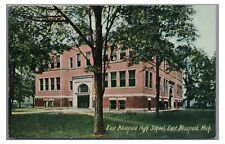East Blissfield High School EAST BLISSFIELD MI Vintage Michigan Postcard picture