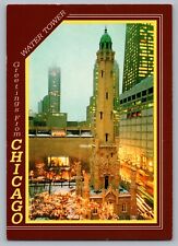 Chicago IL Water Tower Historic Landmark Great Chicago Fire City Vtg Postcard C3 picture