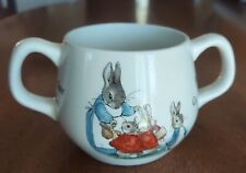 Vintage Wedgewood Peter Rabbit Beatrix Potter Nursery Baby Cup 2-Handled Mug picture
