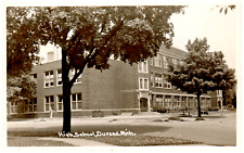 Postcard RPPC High School Durand, MI picture