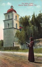 The Belfry Tower Mission Santa Barbara California CA 1909 Postcard picture
