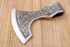 MEDIEVAL HUNTSMAN CUSTOM HAND MADE HIGH CARBON STEEL TOMAHAWK VIKING AXE HEAD  picture