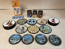 Vintage Disney Magic Kingdom Coasters, Disney Dominoes, & Disney Coffee cans picture