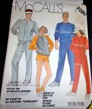 Vtg McCall's Pattern 2080 Unisex Top Jacket Pants Shorts Size Chest 36-38 Uncut picture