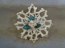 Vintage Starched Crochet Snowflake 3.5” Ornament (CB4728) picture