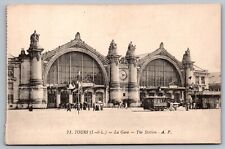Tours La Gare The Station Ap Postcard picture