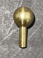 1/2 SOLID BRASS BALL WITH A 6/32 F THREADED 1/2 LONG STEM LOT OF 6 PCS picture