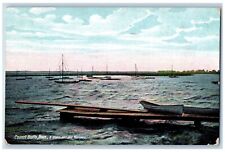 Council Bluff Iowa IA Postcard A Storm On Lake Manawa Boat c1910s Posted Antique picture