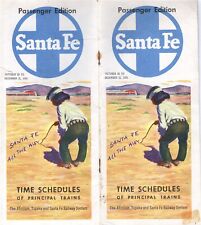 Atchison Topeka & Santa Fe Railroad AT&SF Public Timetable 1955 picture