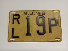 Vintage 1946 New Jersey NJ License Plate ~ ORIGINAL 46 picture