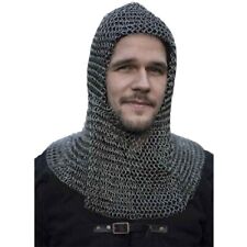 Alaric Chainmail Hood Coif Chain Mail Medieval Reenacment Armor SCA LARP picture
