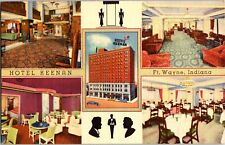 Postcard 1952 Hotel Keenan Multi View Fort Wayne Indiana A76 picture