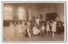 c1910's Children Dance Class England United Kingdom RPPC Photo Antique Postcard picture