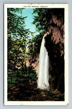 Falling Springs VA-Virginia, Waterfall View, Nature Scenic, Vintage Postcard picture