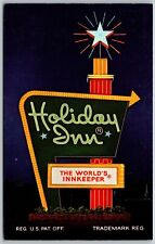 Vtg Seymour Indiana IN Holiday Inn Hotel Motel 1950s Postcard picture