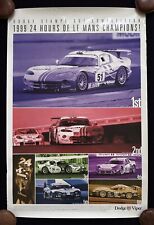Dodge VIPER 1999 24 Hours Le Mans Win + Top 6 Finishers Team Oreca Poster picture