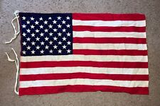 Vintage Cloth USA Flag 24 In X 15 Inch  picture