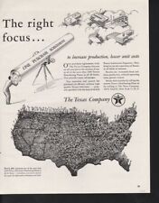 1948 TEXACO OIL PIPELINE UNITED STATE DISTRIBUTION PLANT FACTORY MAP AD 14518 picture