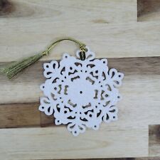 LENOX Snow Fantasies SNOWFLAKE ORNAMENT 2017 Annual Pierced Tree Ornament picture