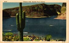 Vintage Postcard- CANYON LAKE, APACHE TRAIL, AZ. picture
