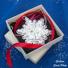 NEW • Gorham 1971 SNOWFLAKE Sterling Silver Christmas Ornament 2nd Ed picture