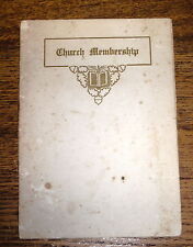 1921 First Presbyterian Church Membership Booklet - Erie Pennsylvania picture