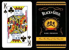 1 x Playing card Nicol's Black & Gold Brandy – King of Clubs ≠ P0180 picture