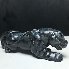 180g Natural Crystal . Spectrolite . Hand-Carved.The Exquisite Leopard .Healing picture